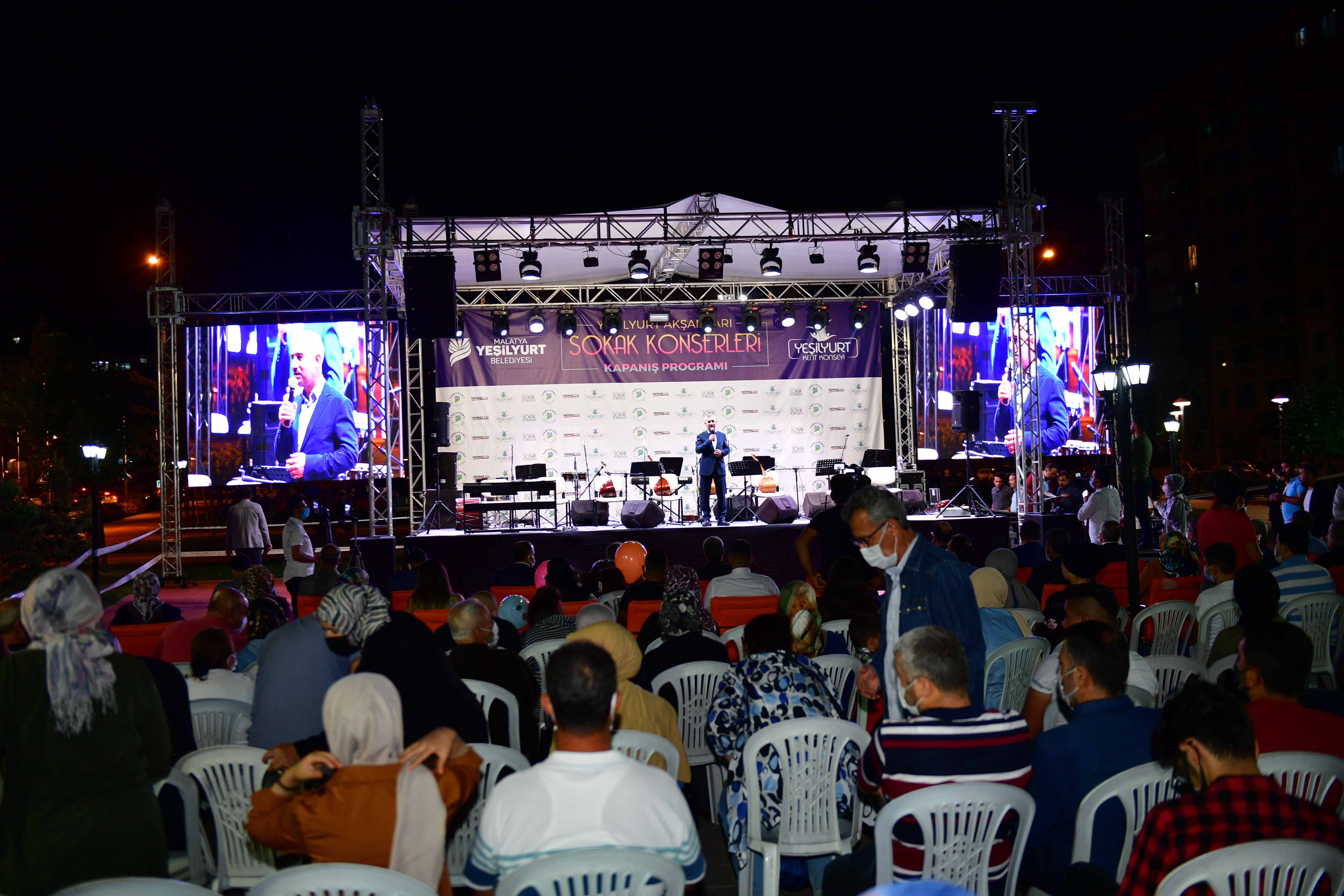 Yeşilyurt Akşamları Sokak Konserleri Kapanış Programı Renkli Anlara Sahne Oldu