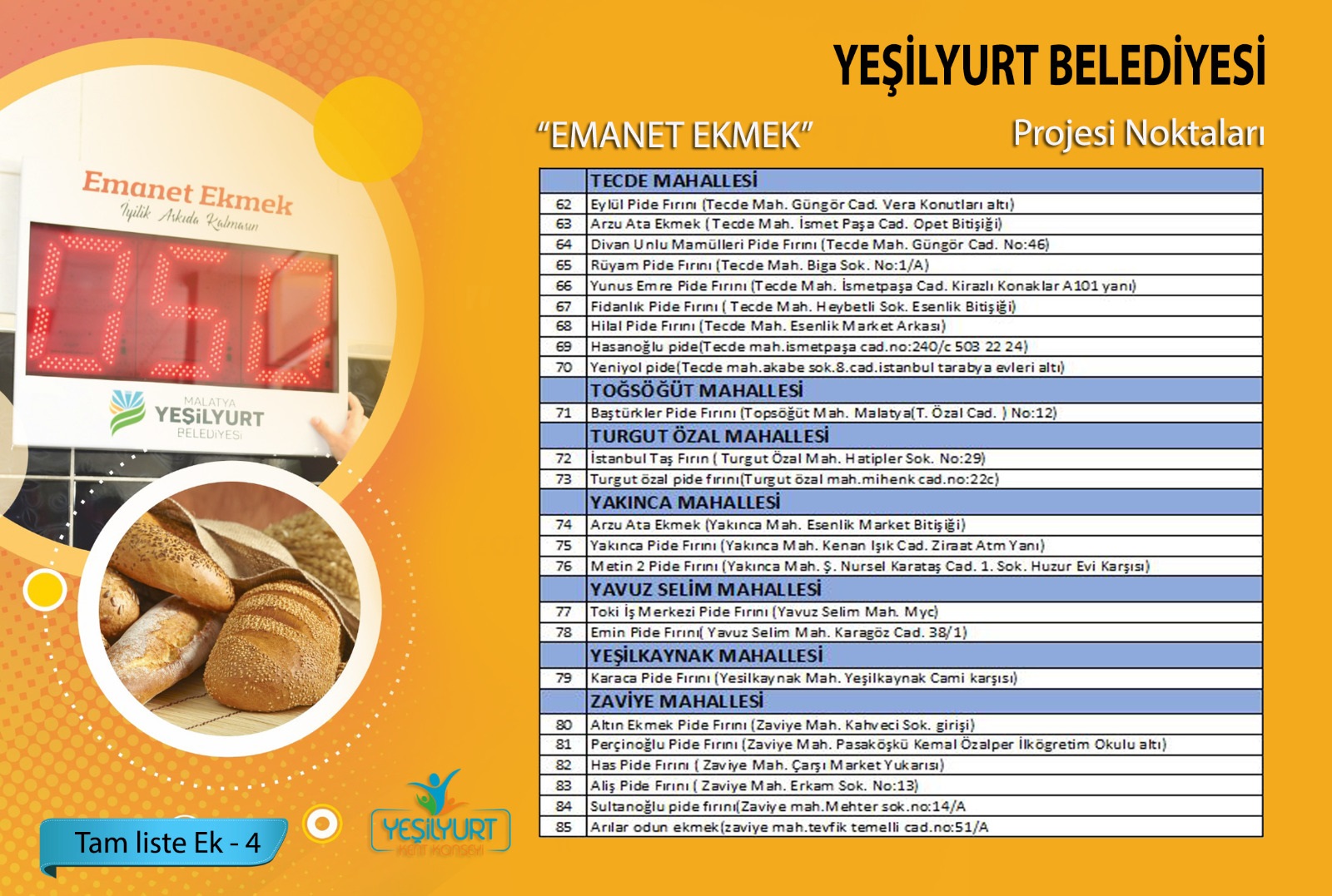 Yeşilyurt Belediyesinden Bir Vefa Hareketi