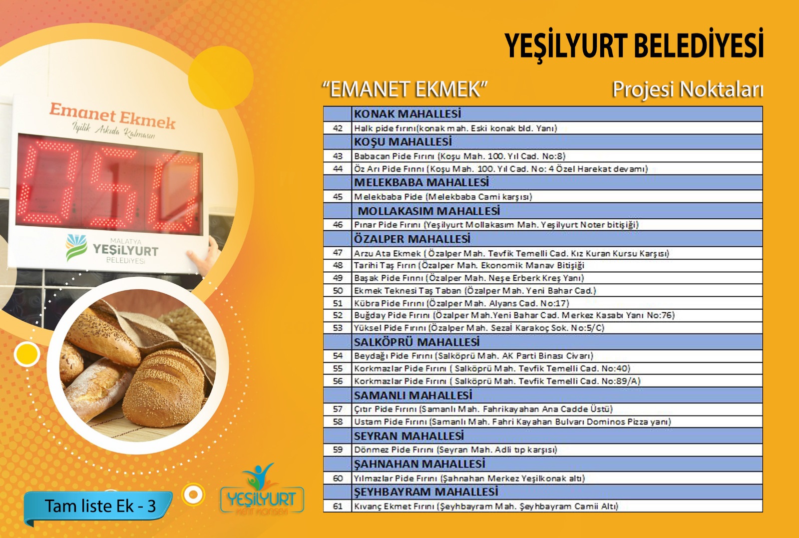 Yeşilyurt Belediyesinden Bir Vefa Hareketi